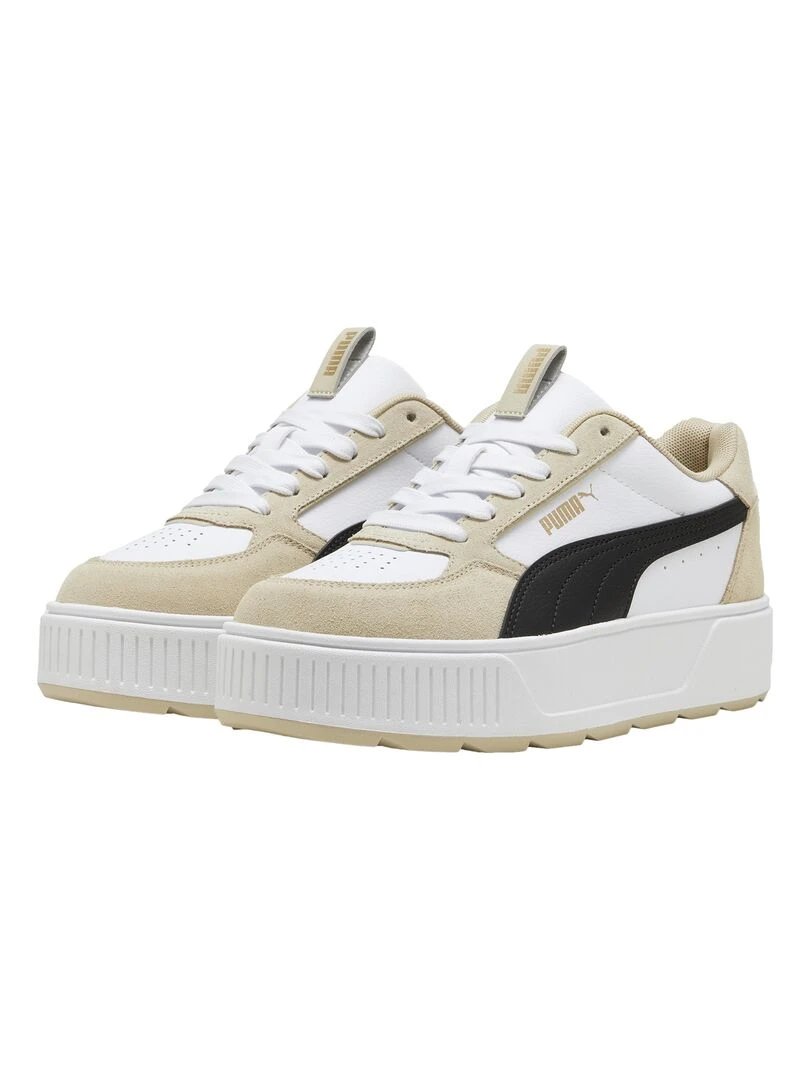 Basket Basse Cuir Puma Karmen Rebelle SD   Blanc