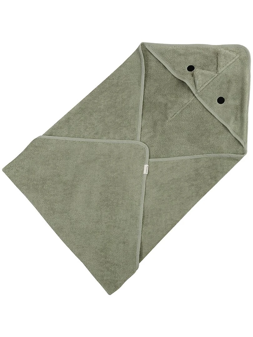 Serviette à capuche dinosaure   Vert pistache