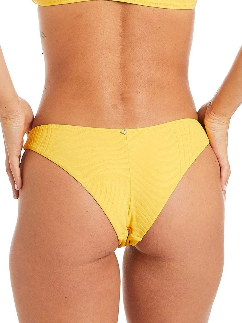 Slip de bain forme tanga MYKONOS   Camille Cerf & Pomm'Poire   Jaune