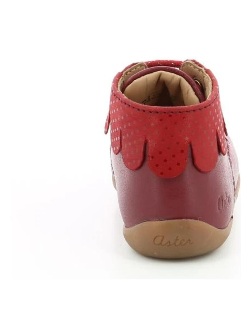 Bottillons Cuir Doune   Rouge