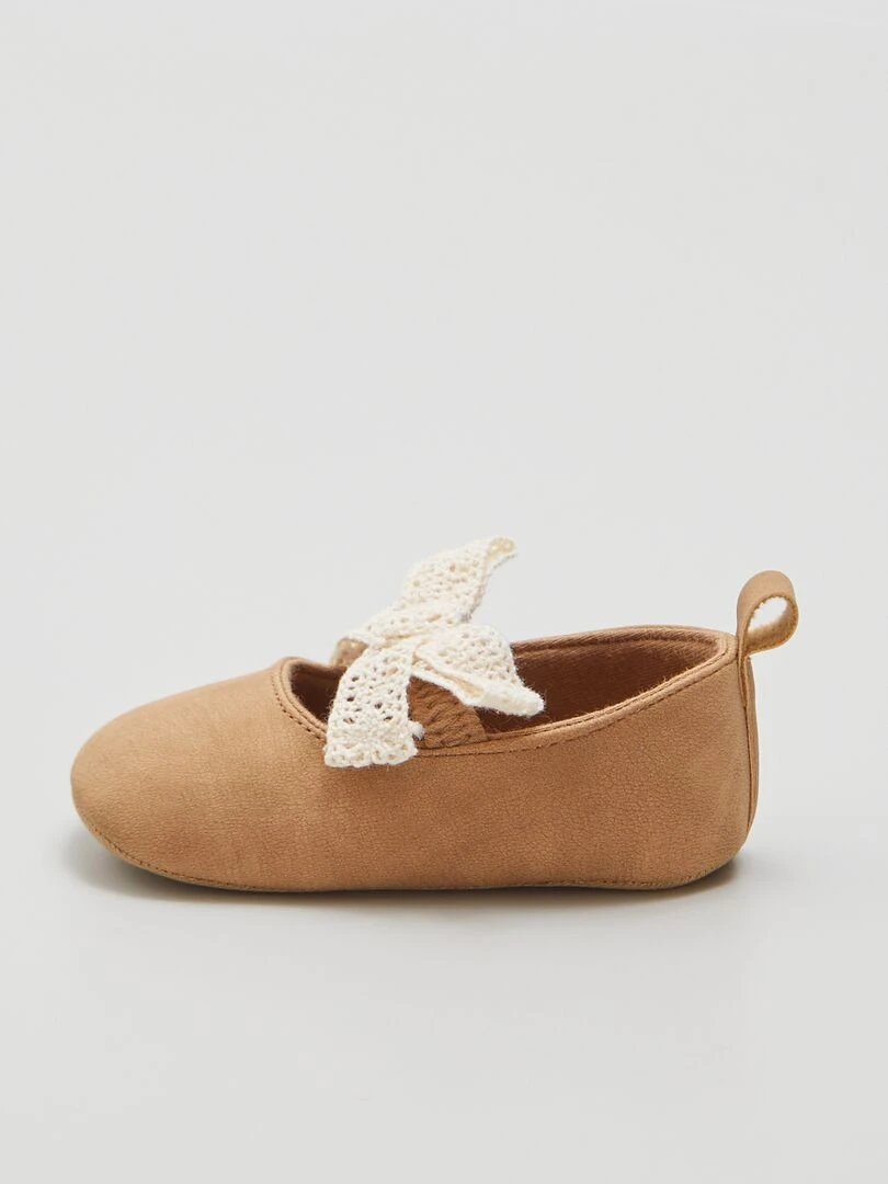 Ballerines à bride élastiquée   Camel