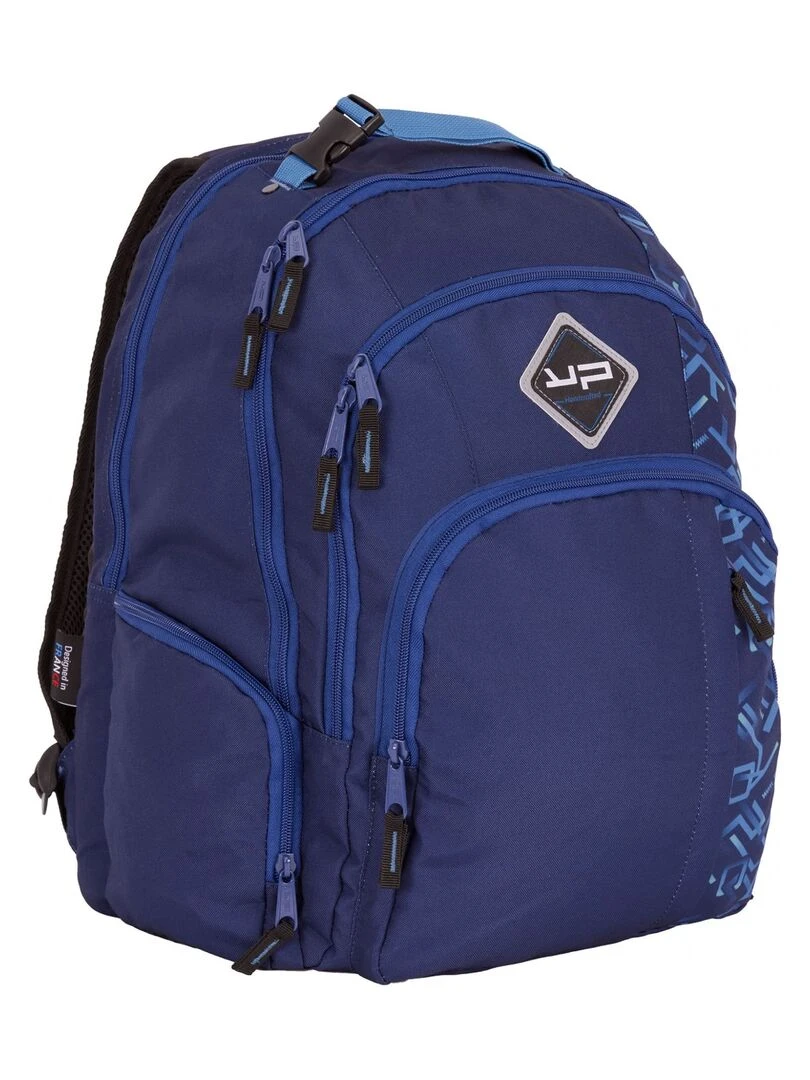 BODYPACK Sac à dos recyclé Ordi USB Typo Bleu