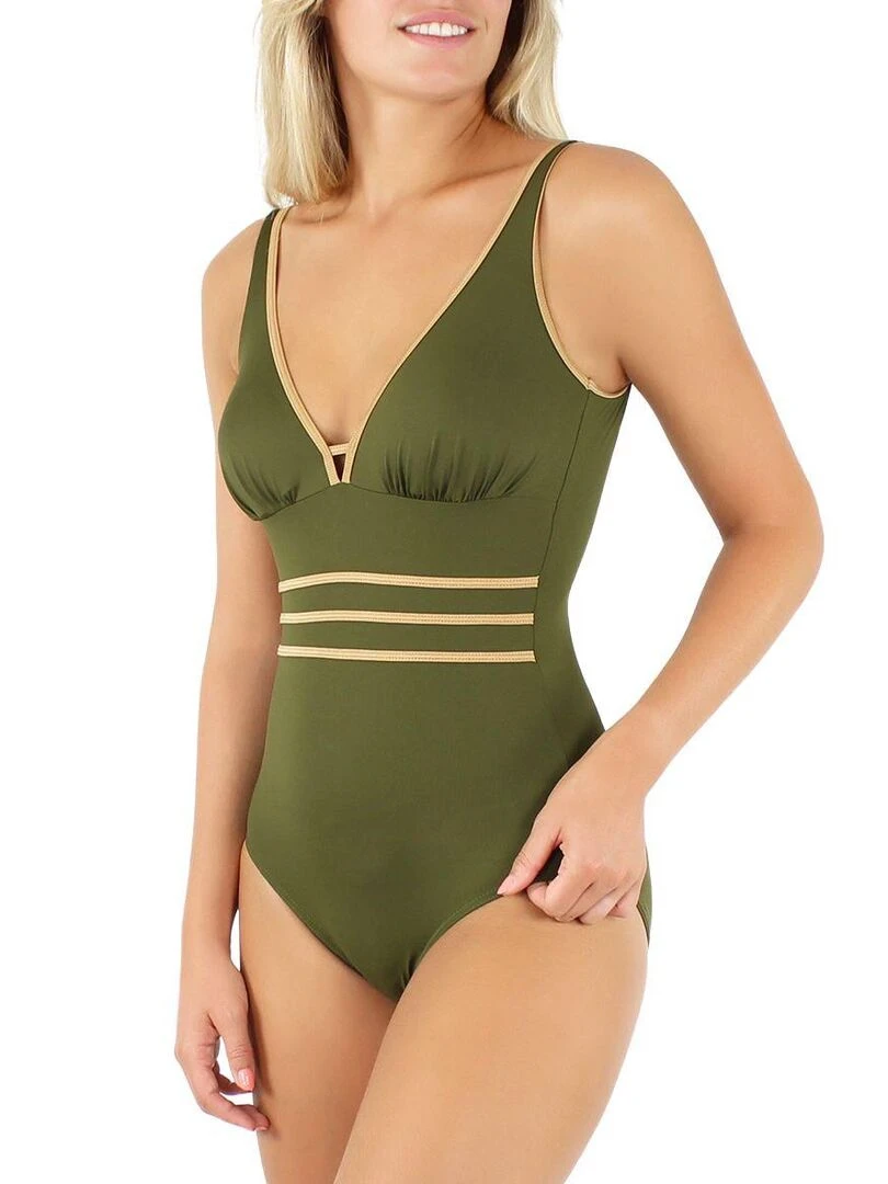 Maillot 1 pièce sans armatures bonnet CDE Venezia Vert