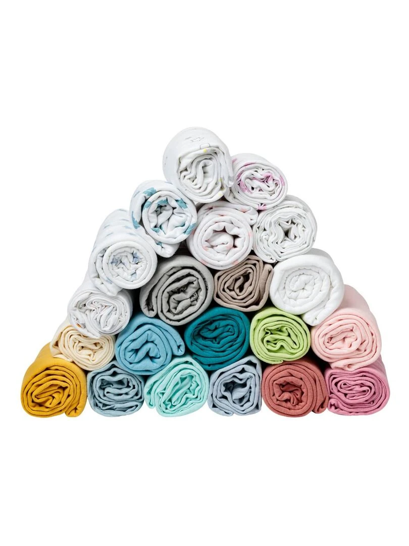 Drap housse uni 70x140 cm Vert   Vert