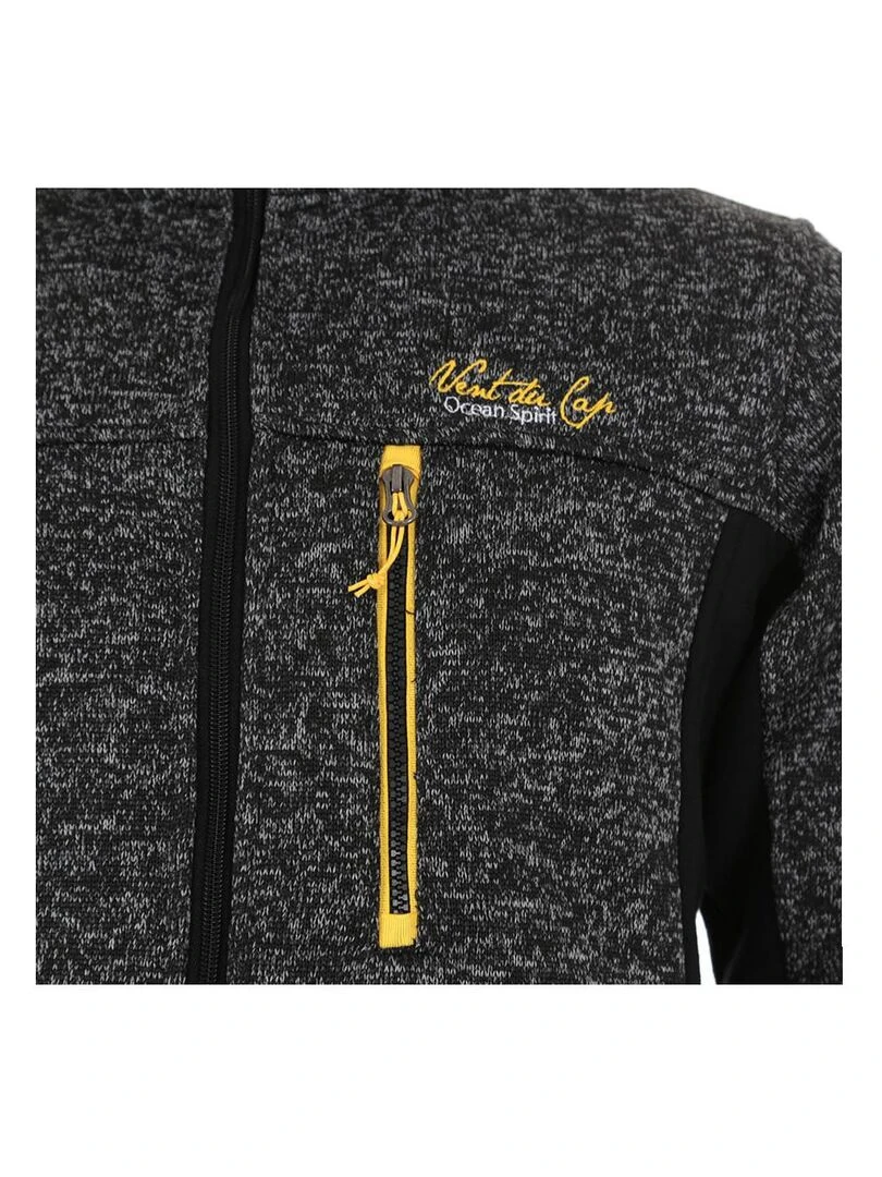 Blouson polaire homme CALASKA   VENT DU CAP   gris anthracite