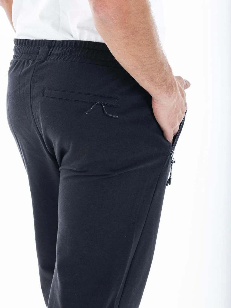 Pantalon de détente en molleton GEROMO 'Rica Lewis'   Noir