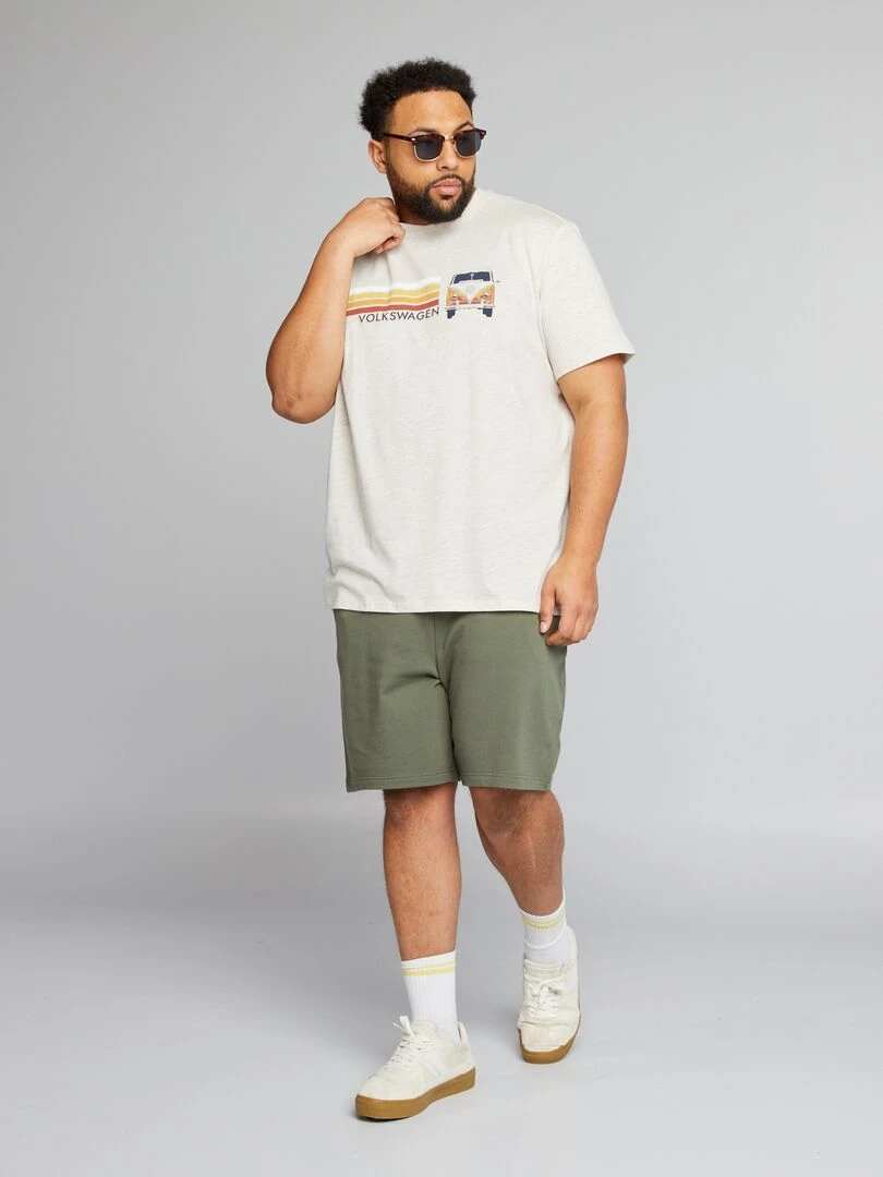 T shirt 'Volkswagen' à col rond Beige