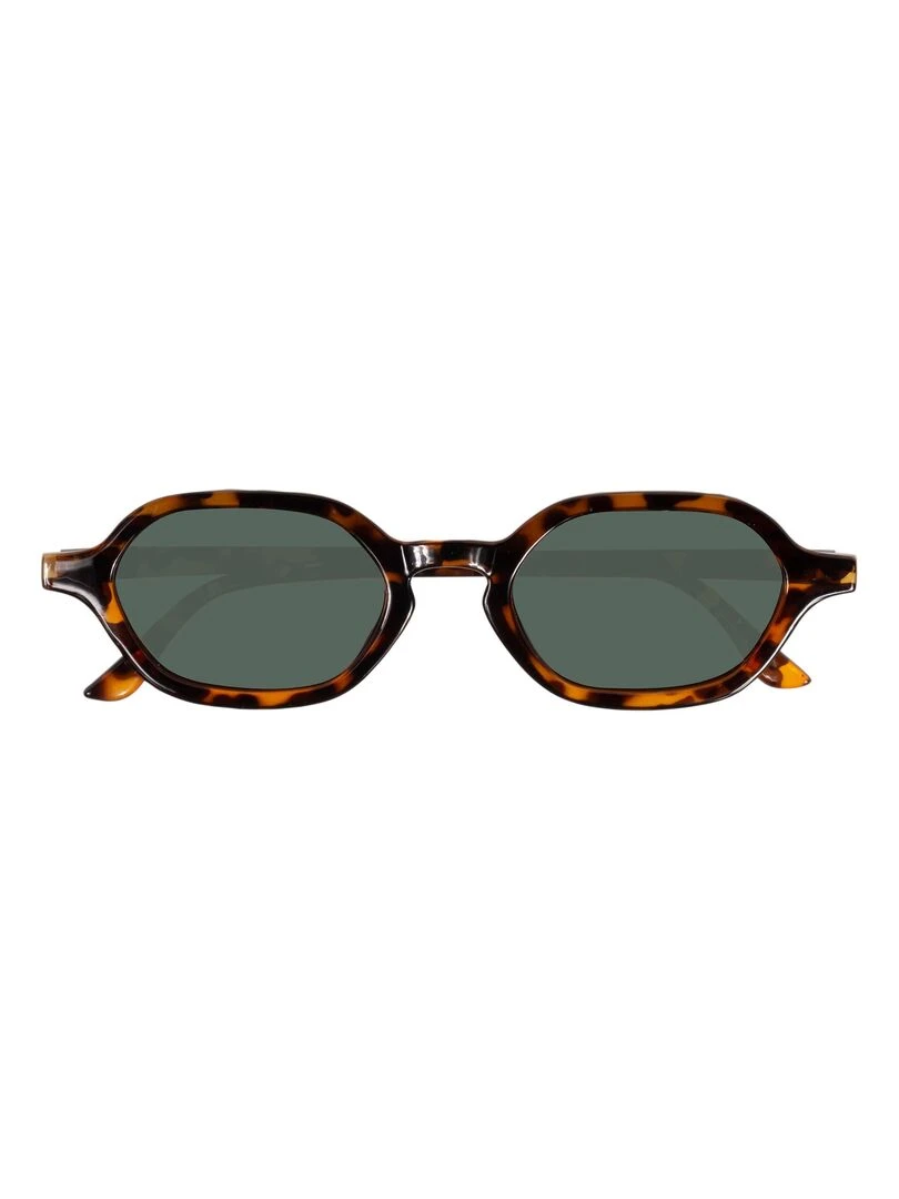 Lunettes de soleil Femme Héxagonale Ecaille Marron