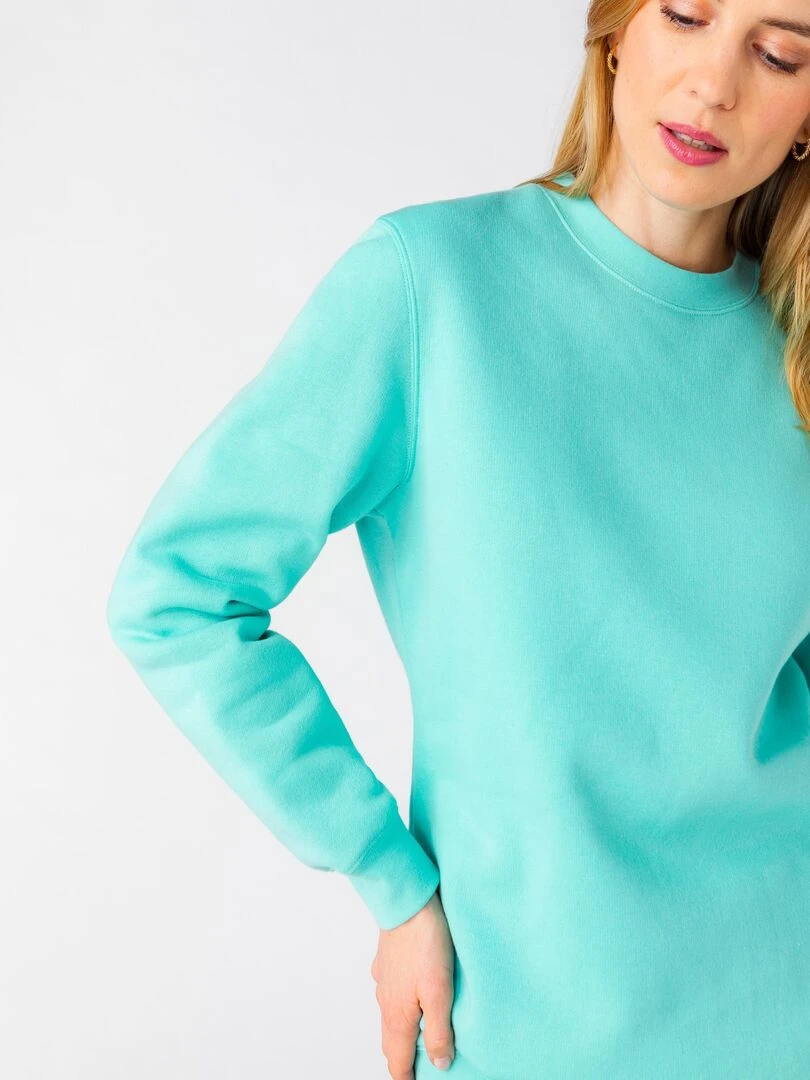 Sweat shirt en molleton   Happy D. by Damart   Vert