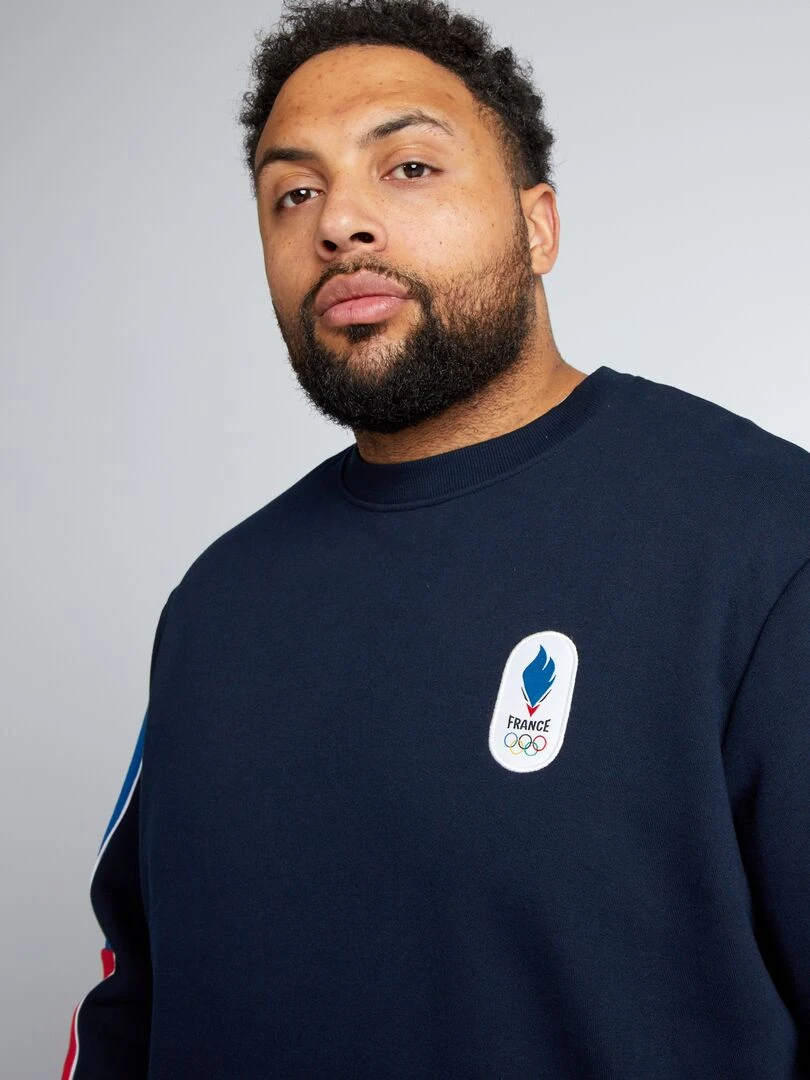 Sweat en molleton   Equipe de France Olympique   Navy