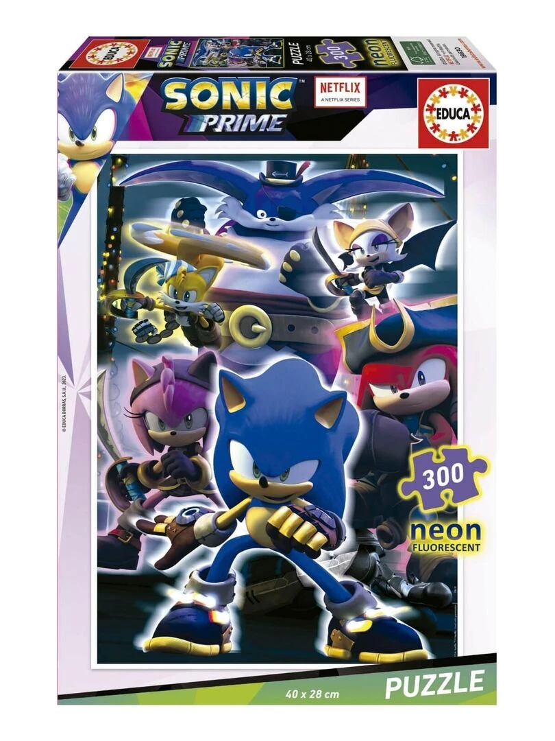Puzzle 300 pièces Néon : Sonic N/A