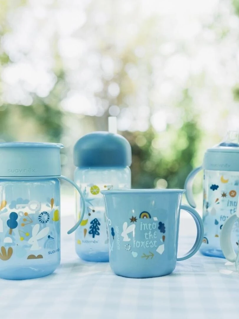 Tasse d'apprentissage 360° Into the forest bleu (340 ml)   Bleu