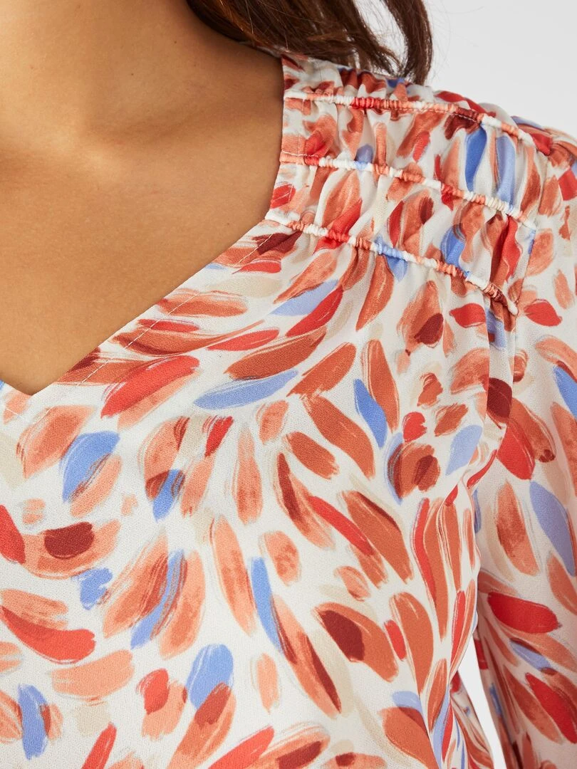 Tee shirt fantaisie Damart Multicolore