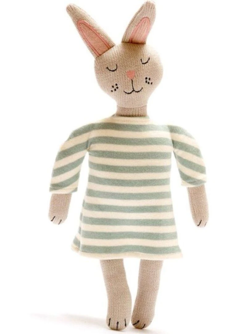 Grande Poupée Bunny en Coton Bio Beige