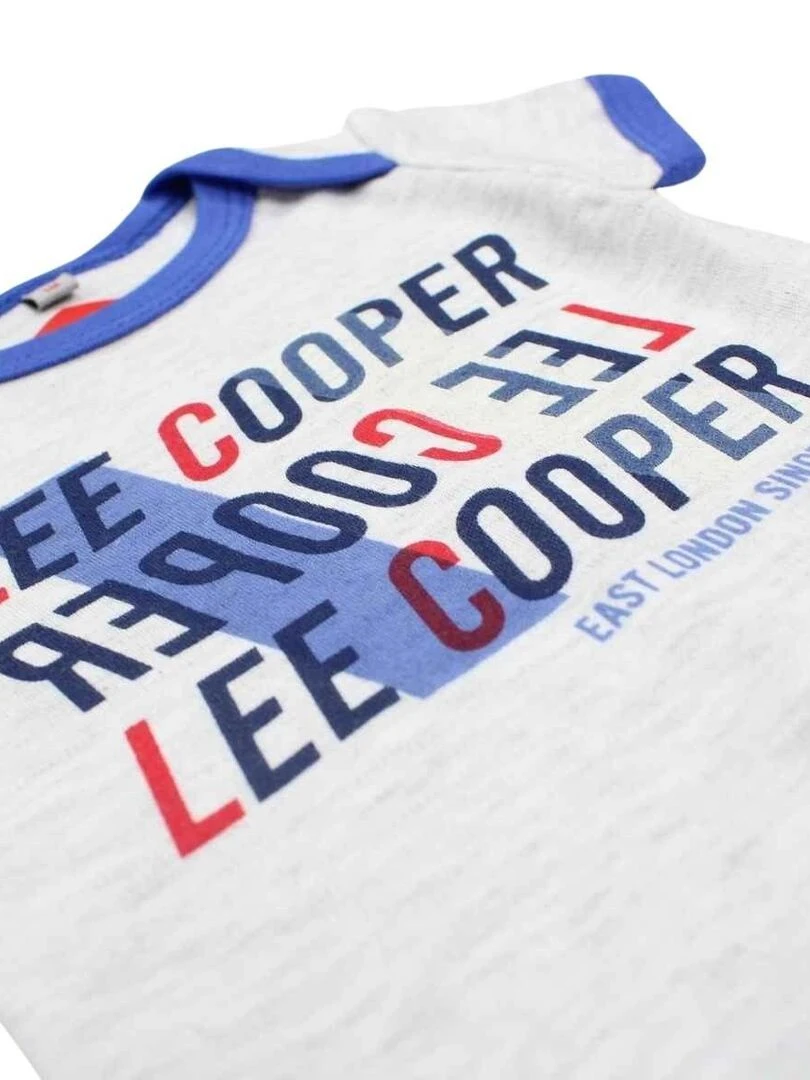 Lee Cooper   Lot de 2 bodys bébé garçon en coton   Bleu marine