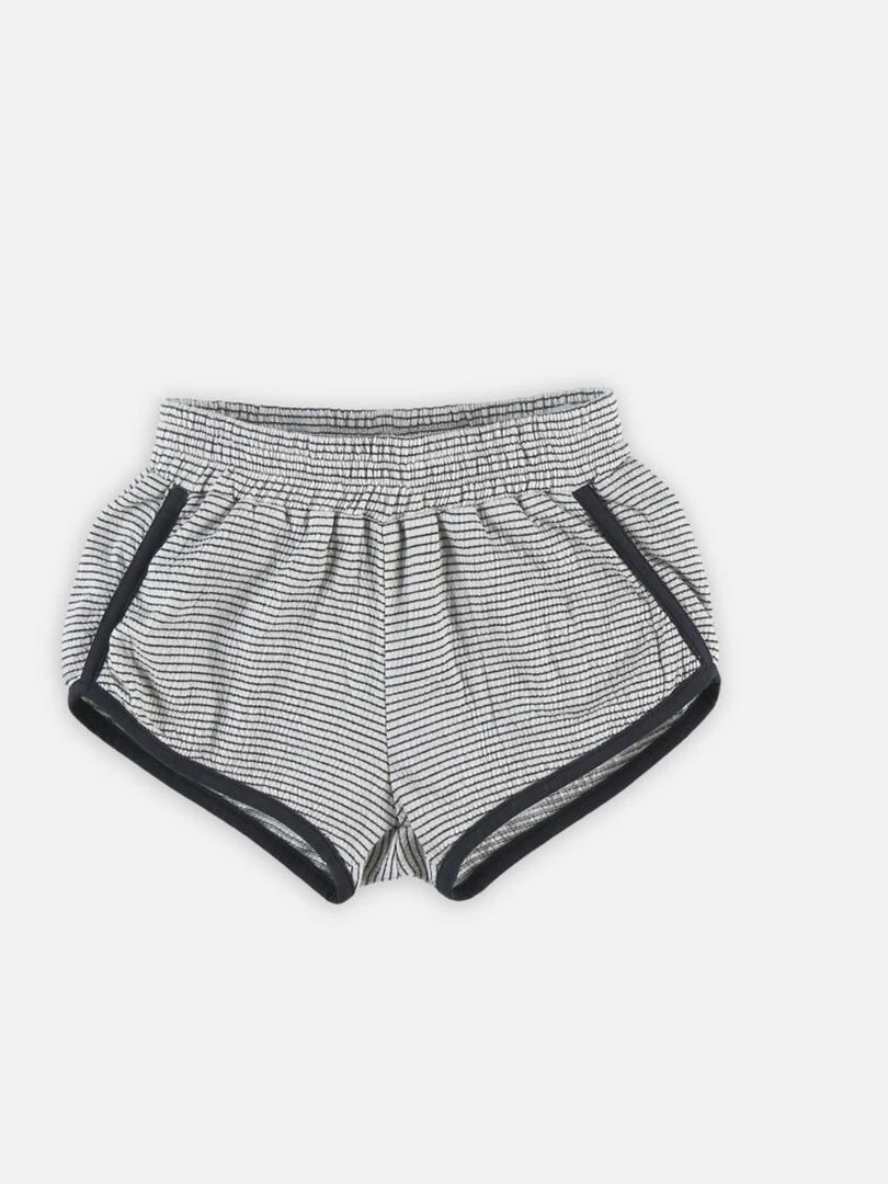 Bermuda rayé en jersey froisé Noukie's Gris