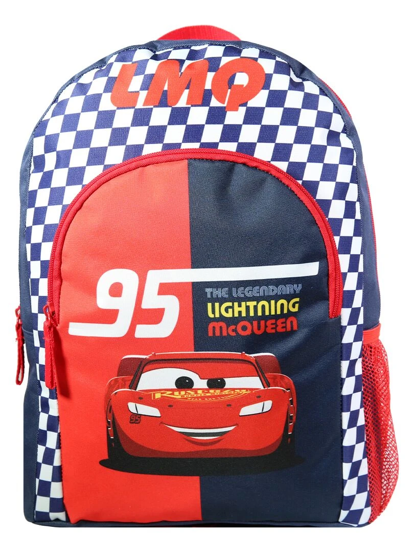 BAGTROTTER Sac à dos 37 cm avec poche Disney Cars Rouge et bleu Multicolore