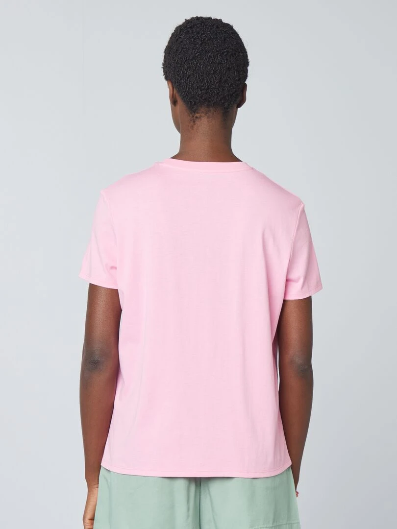 T shirt uni en jersey   ROSE