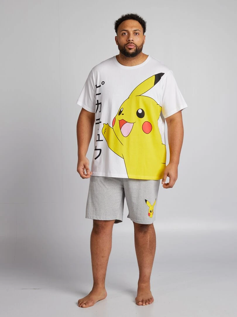 Pyjama court 'Pokémon' Gris