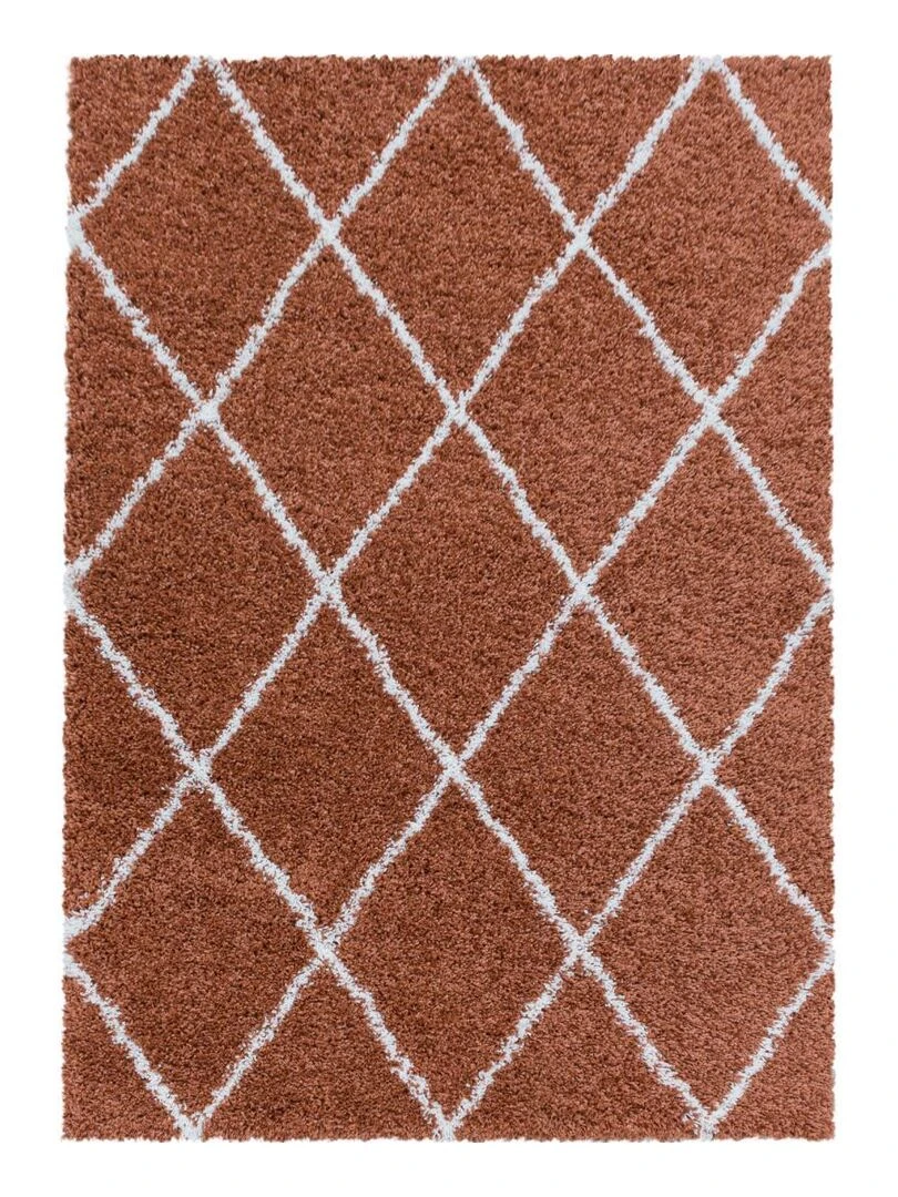 Tapis berbère style SHAGGY A OEKO TEX® Orange