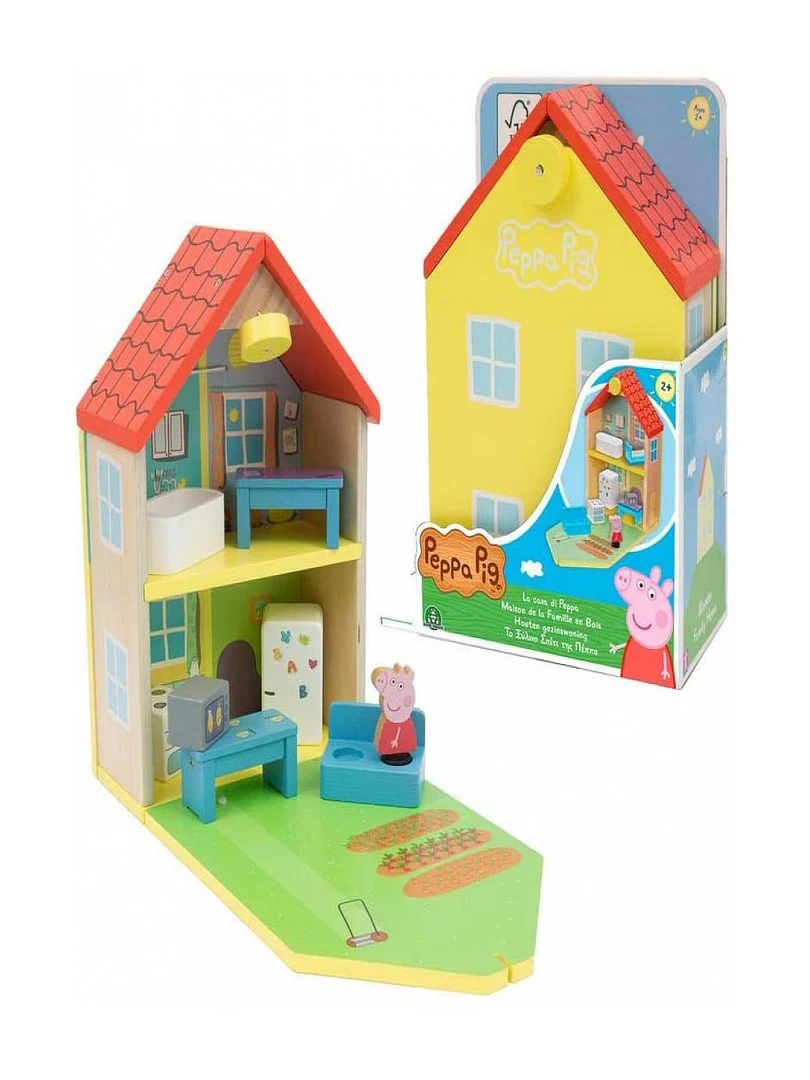 Peppa Pig Maison Classique En Bois Et 1 Personnage   N/A
