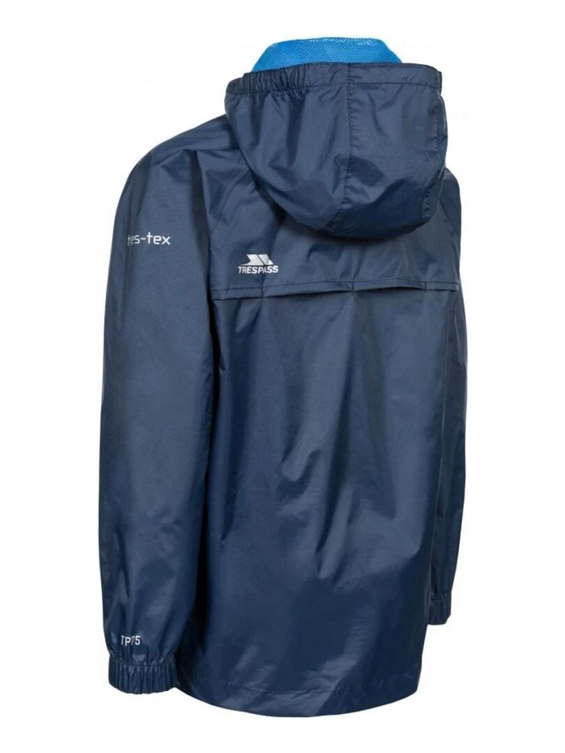 Trespass Qikpac Veste imperméable repliable unisexe Bleu marine