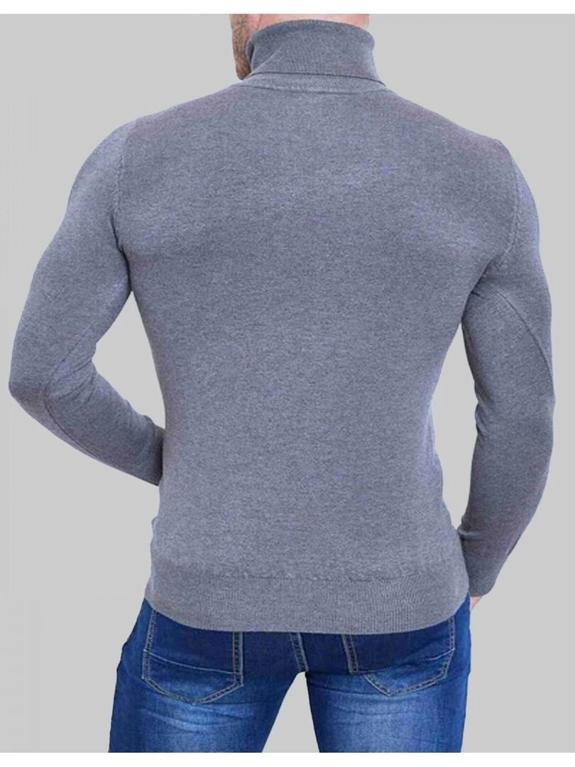 Pull col roulé Kebello   Gris
