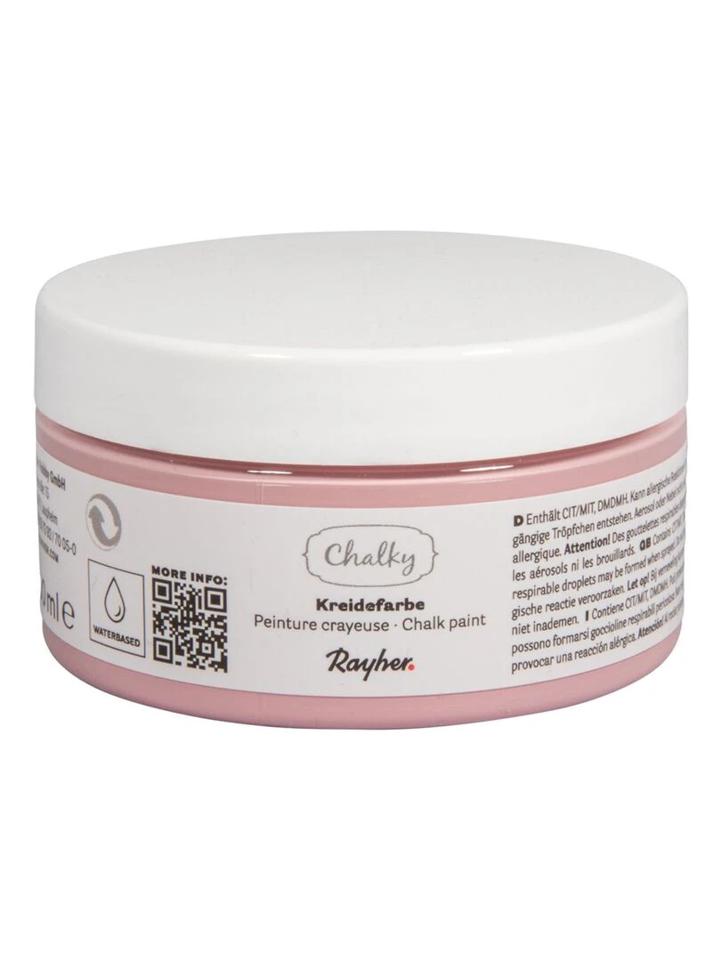 Peinture Craie Rose antique   Chalky Finish   100 ml   N/A