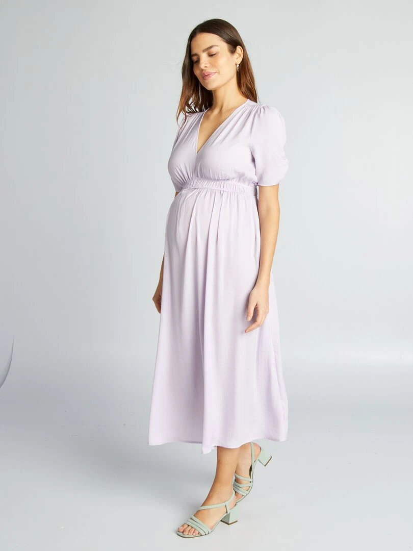 Robe de cérémonie grossesse Violet