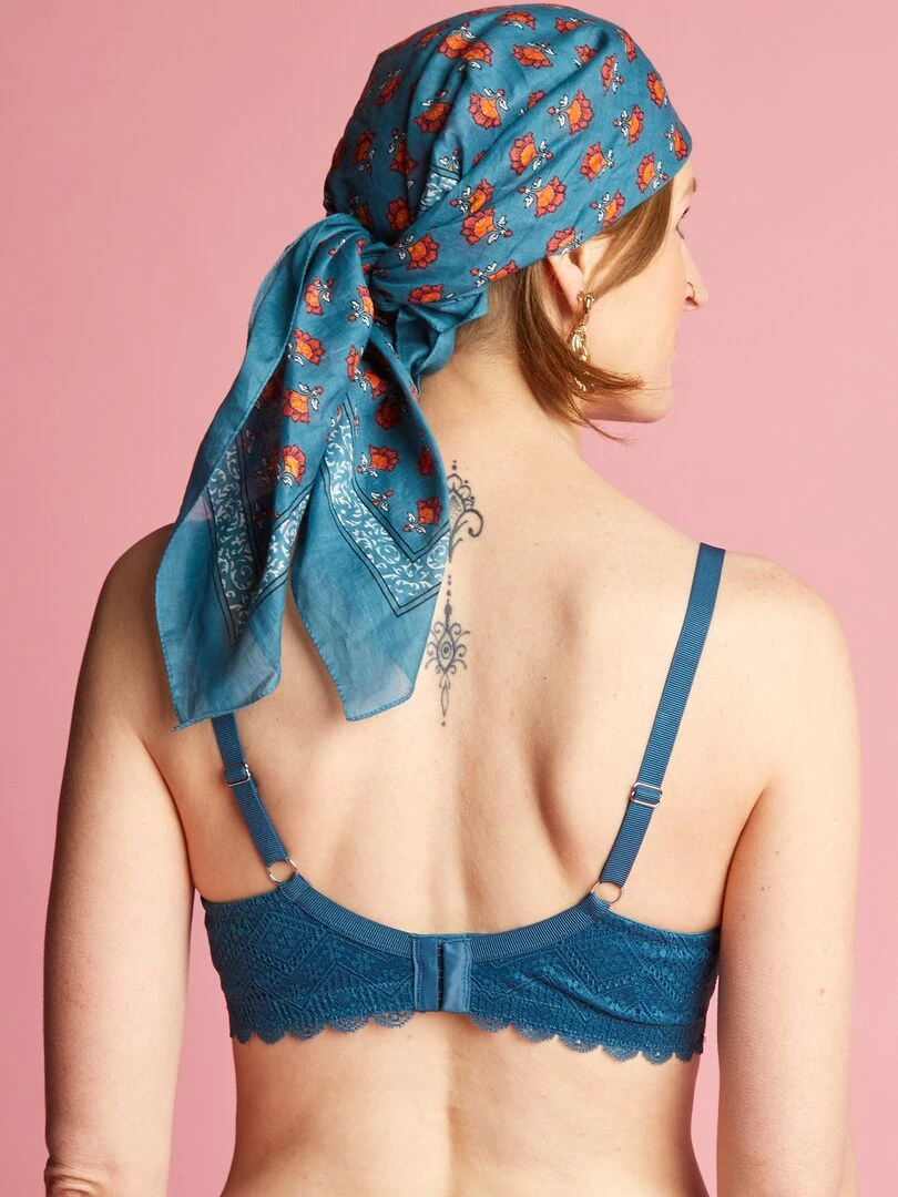 Soutien gorge post opératoire   bleu