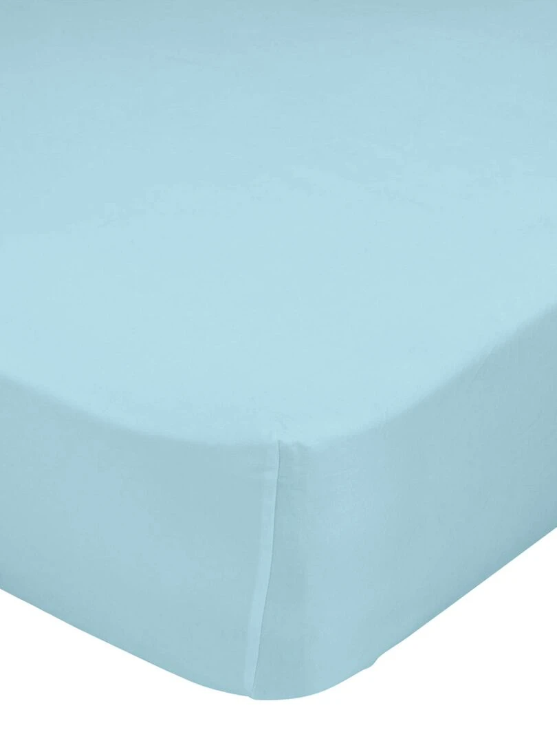 Drap housse Basic "Happyfriday"   Bleu