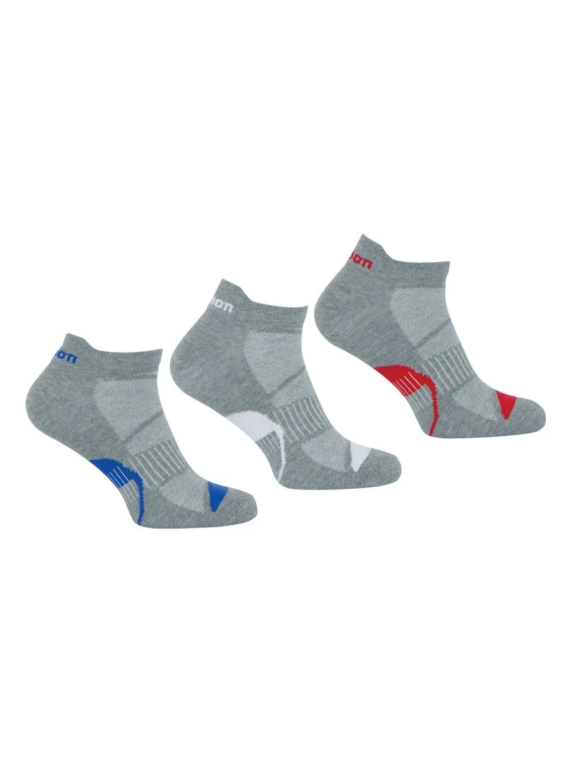 Lot de 3 paires de mi chaussettes Homme Wilson Gris