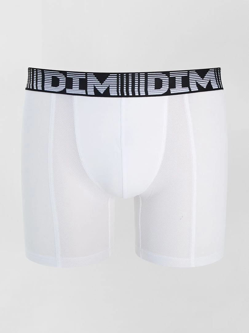 Lot de 2 boxers longs 3D Flex air 'DIM'   blanc/bleu