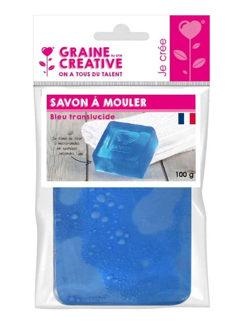 Pain De 100 Grs De Savon Translucide Bleu   N/A