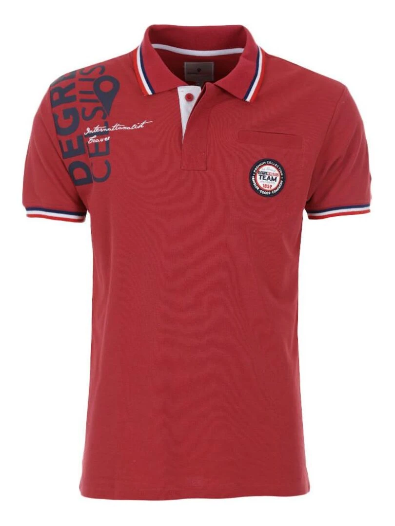 Polo manches courtes homme CALOR DEGRE CELSIUS Rouge