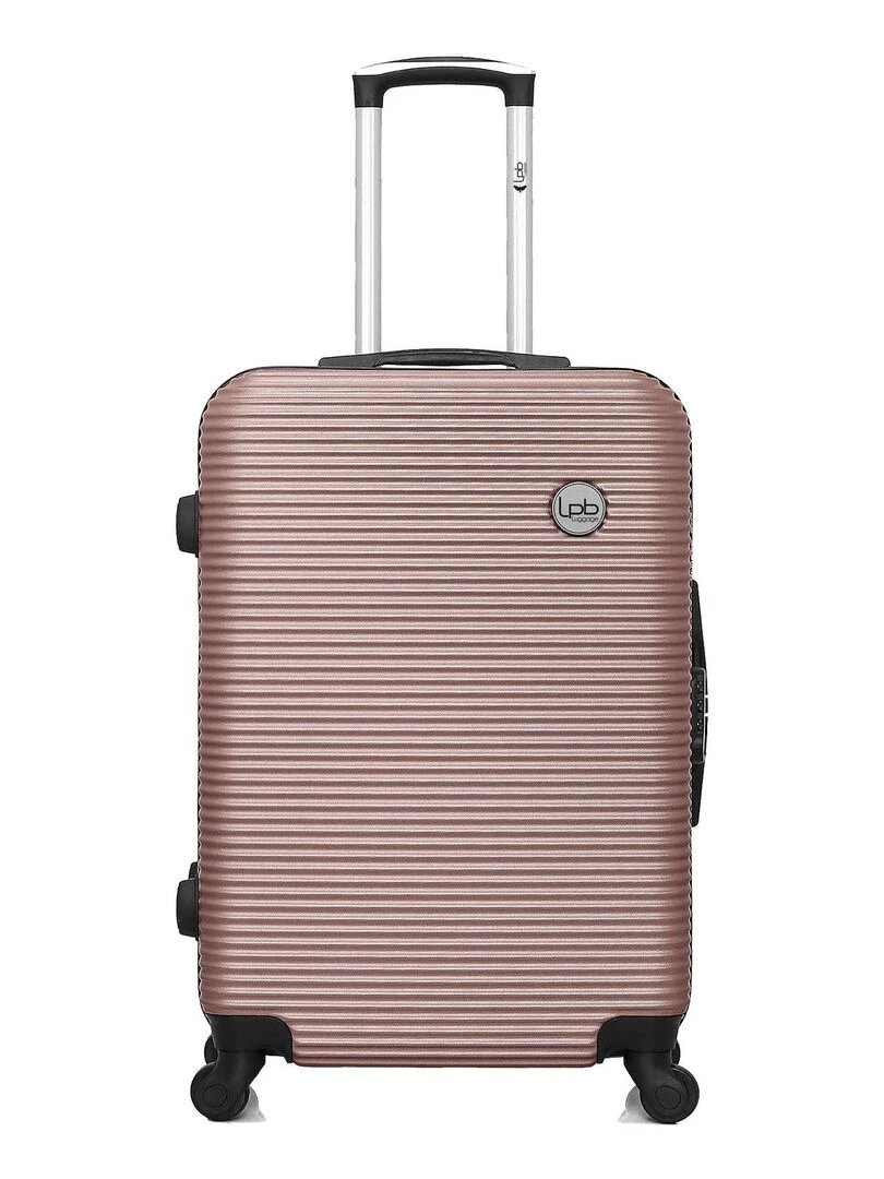LPB LUGGAGE VALISE WEEKEND ABS MUNICH 4 ROUES 65 CM Rose