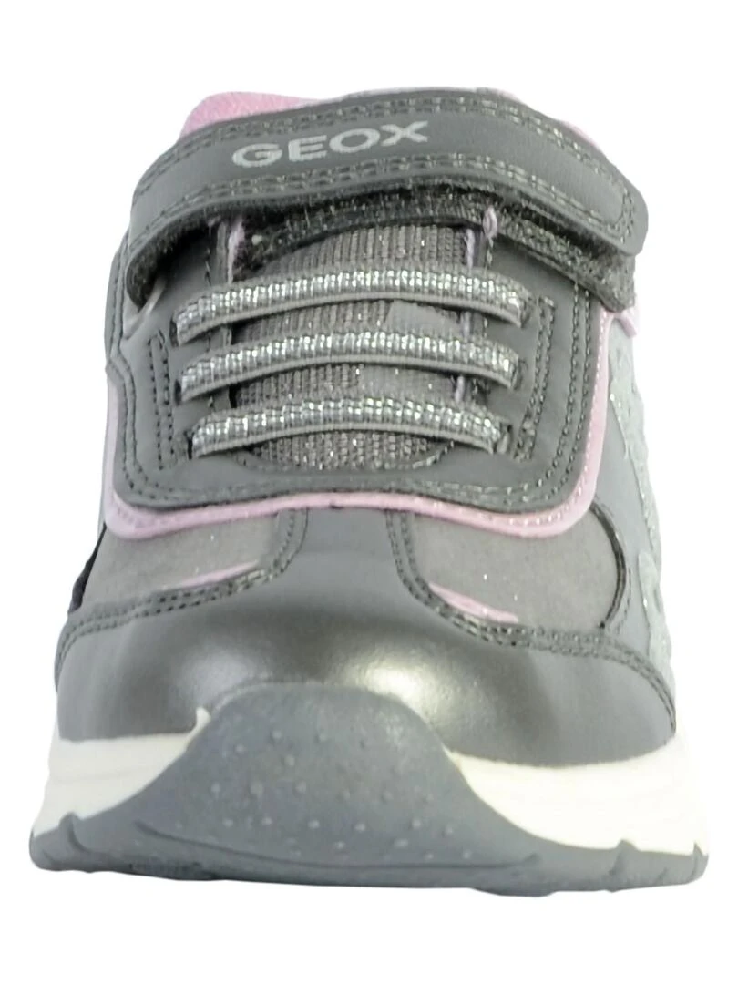 Basket Geox EnfantFille J Spaceclub G. B   Gris