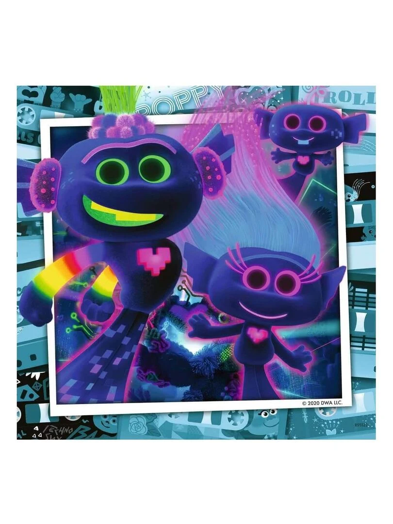Puzzle 3 x 49 pièces Les trolls : Tournée mondiale N/A