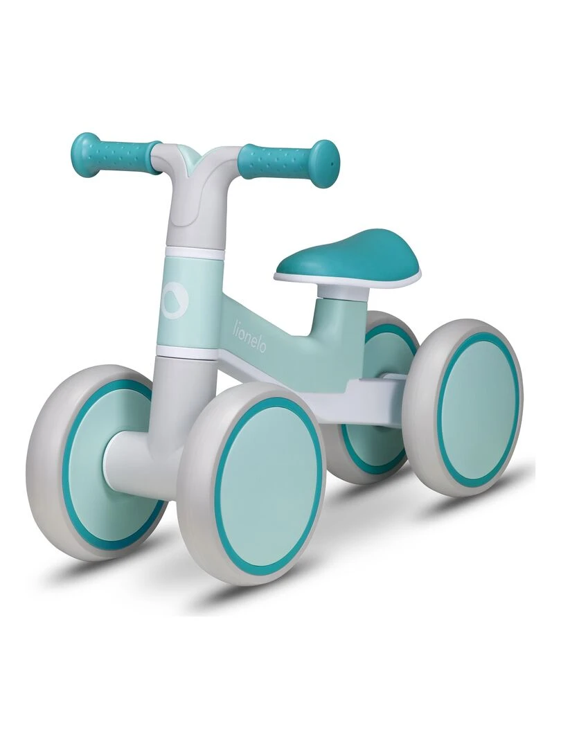 LIONELO Villy Vélo enfant 4 Roues Amorti à l'Avant Siège Ergonomique Bleu turquoise