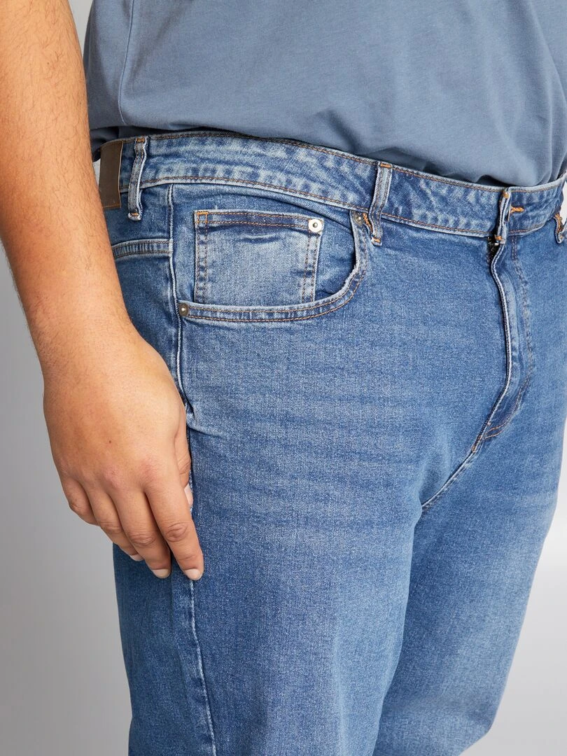 Jean slim à 5 poches   L32   Bleu