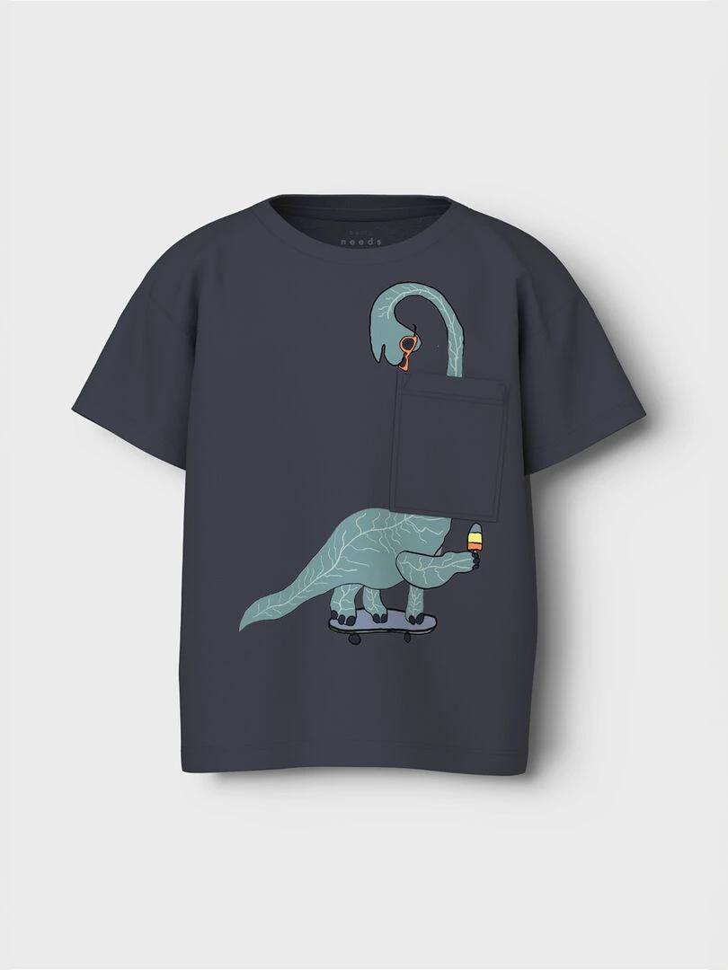 T shirt ludique 'Name it' Marine