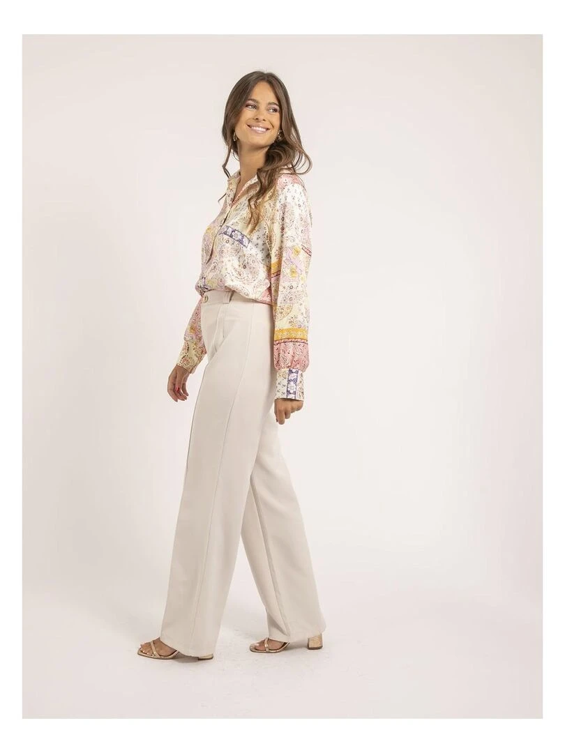 Pantalon coupe droite ELSY   Beige