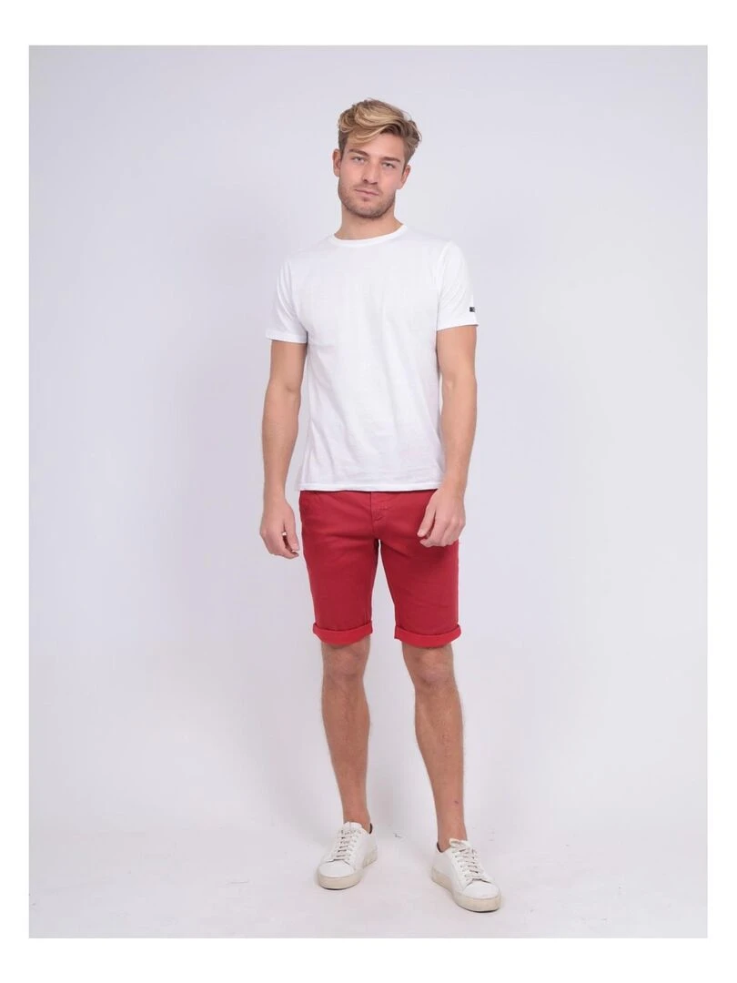 Bermuda chino BODELTA   Rouge