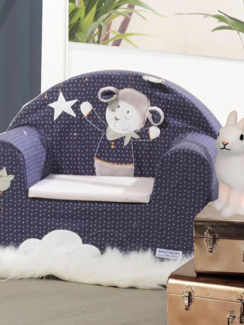 Fauteuil club pour enfant 48x40cm en coton Bleu   SAUTHON   Bleu