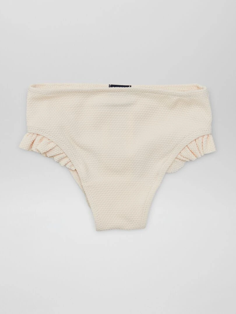 Lot de 2 culottes de bain à volants Blanc