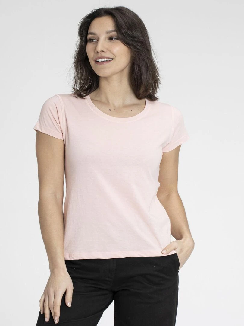 T shirts rond MARINE Gérard Pasquier Rose pâle