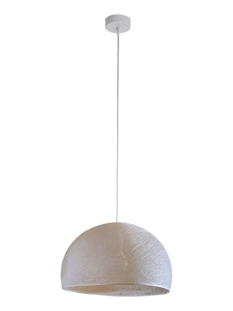 Suspension simple coupole 38cm Ecru