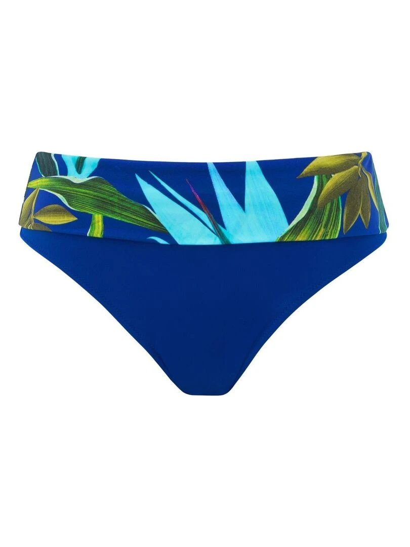 Bas de maillot imprimé tropical Pichola   Bleu