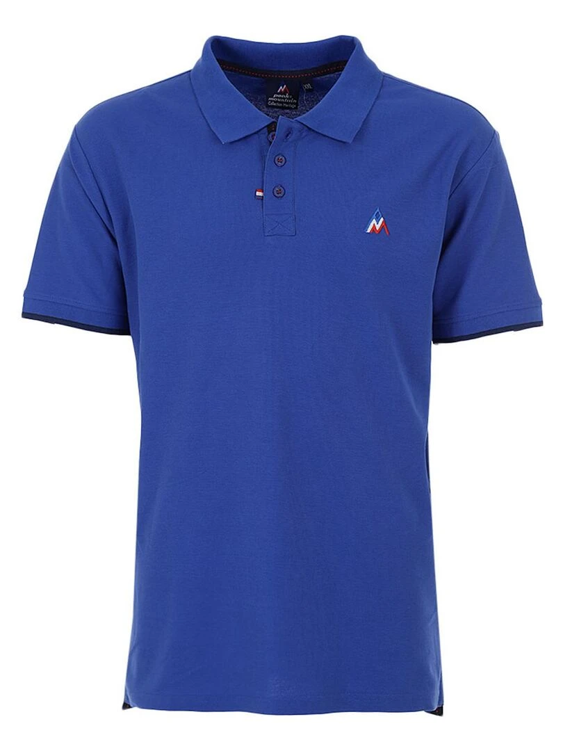 Polo manches courtes homme COROC PEAK MOUNTAIN Bleu