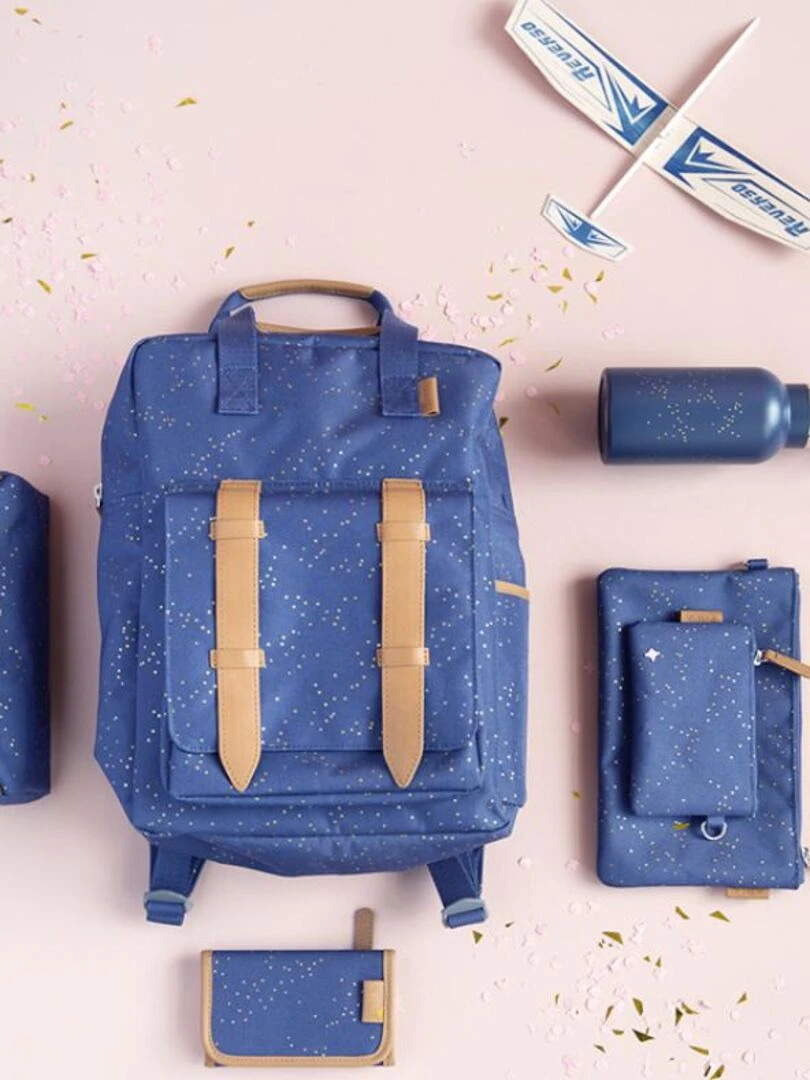 Sac à dos bébé Indigo dots   Bleu foncé